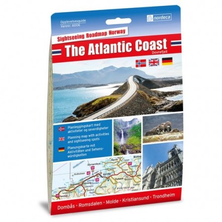 Atlanterhavsvegen / The Atlantic Coast / Dovrefjell 1:250 000 Opplevelsesguide med kart