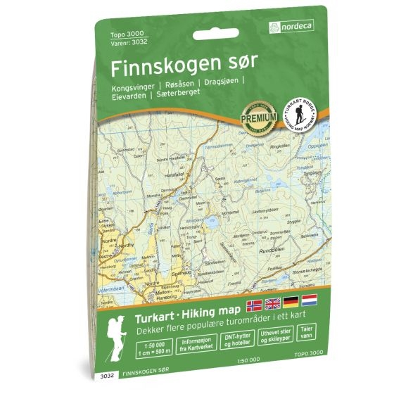 Forside cover kart Finnskogen