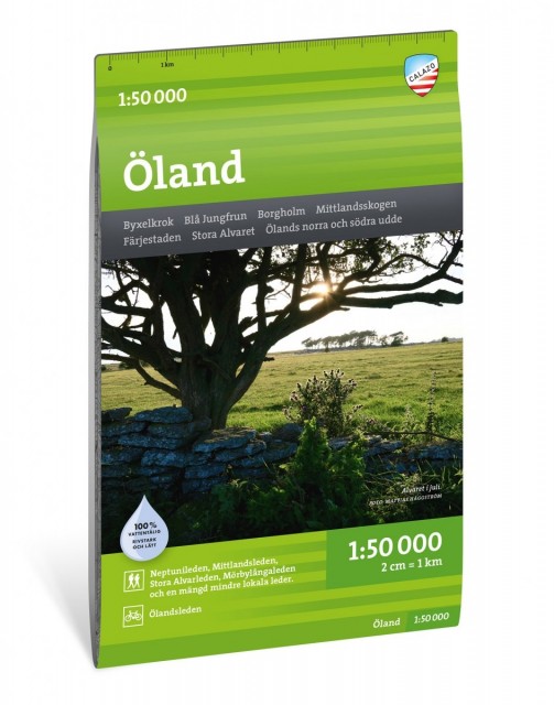 Forside cover kart over Øland